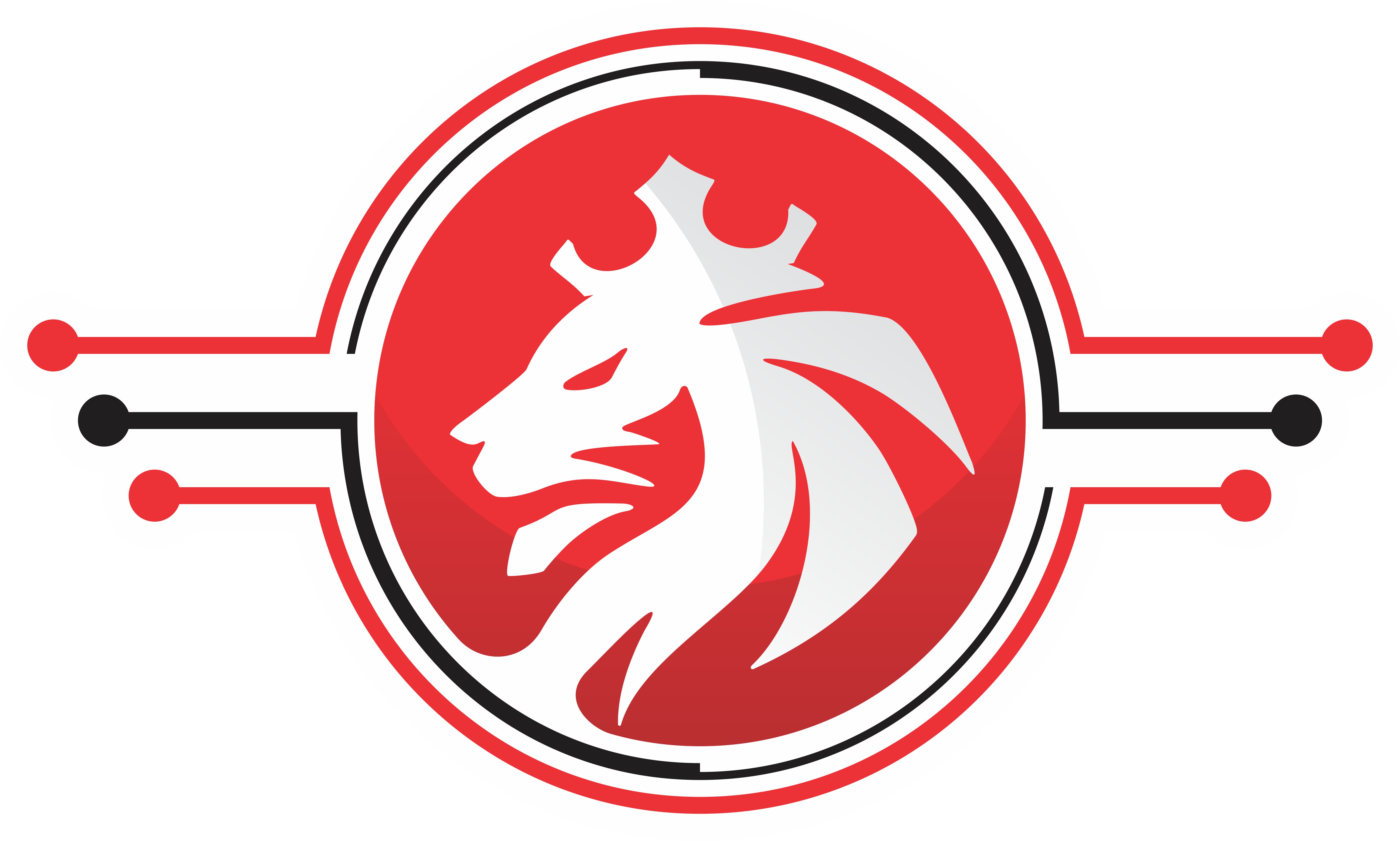 Aslan bilgisayar Logo PNG Vector Gratis