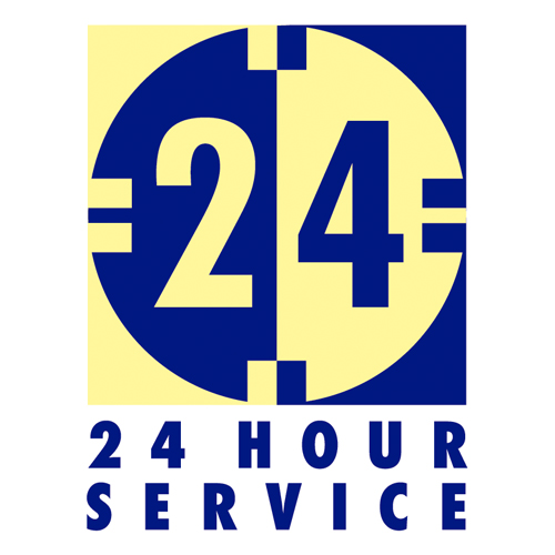 Download vector logo 24 hour service Free