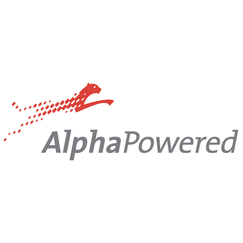 Download vector logo alpha powered EPS Free