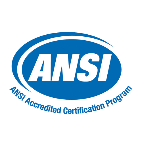 Download vector logo ansi accredited certification program Free