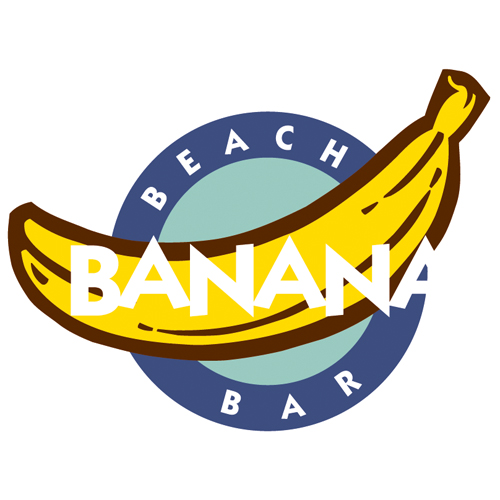 Download vector logo banana beach bar Free