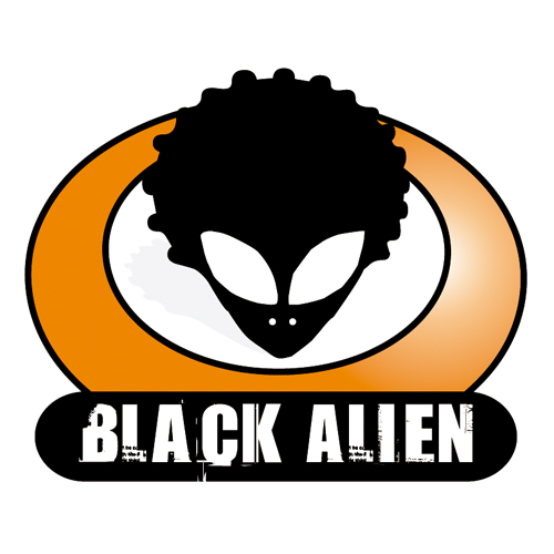 Download vector logo black alien Free