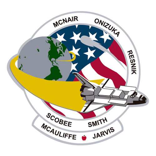 Download vector logo challenger mission patch Free