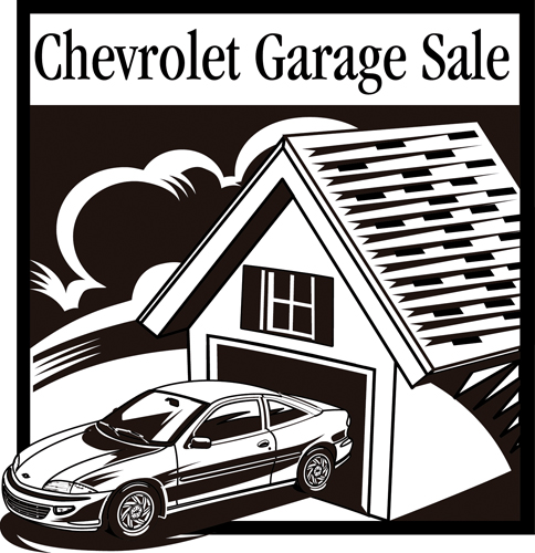 Download vector logo chevrolet garage sale AI Free