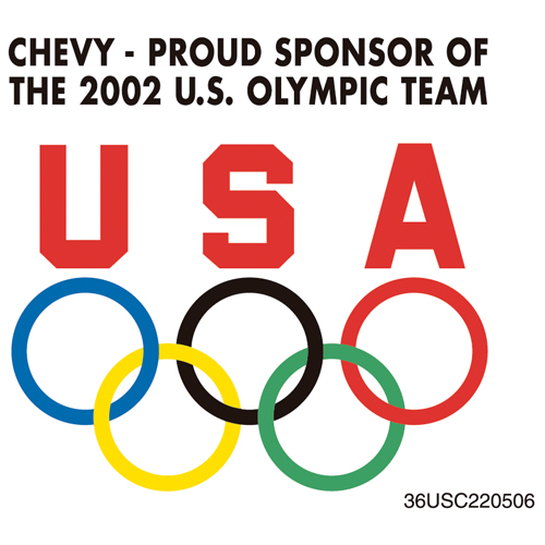 Download vector logo chevy   sponsor of olympic team 283 Free