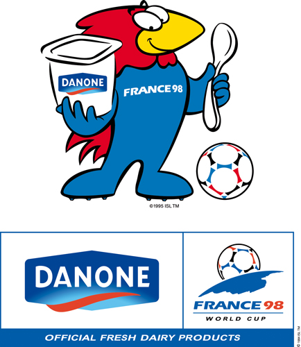 Descargar Logo Vectorizado danone sponsor of worldcup 98 Gratis
