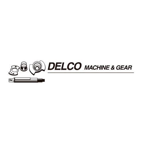 Download vector logo delco machine   gear Free