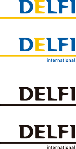 Download vector logo delfi international Free