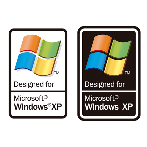 Download vector logo designed for microsoft windows xp Free