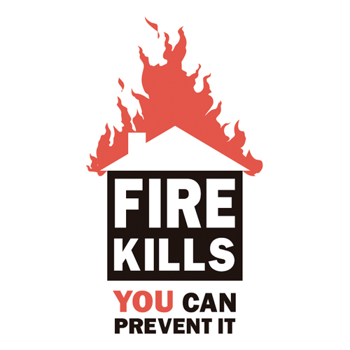 Download vector logo fire kills Free