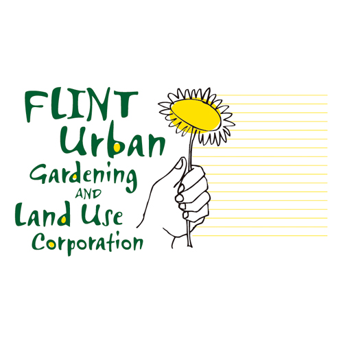 Download vector logo flint urban gardening and land use corporation EPS Free