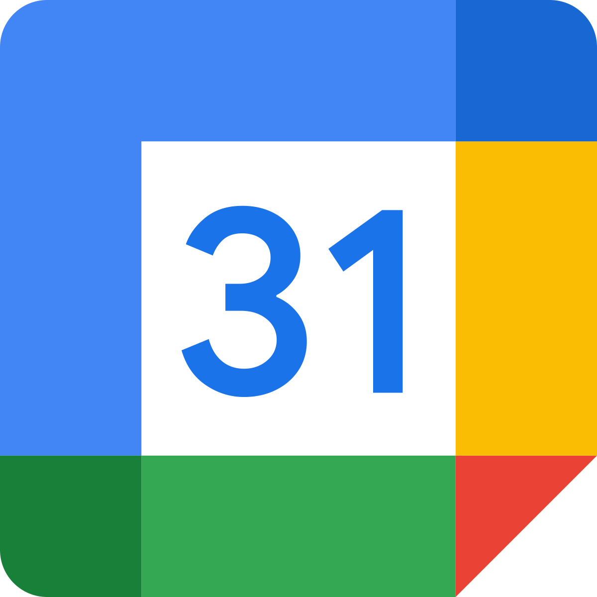 Logo Google Calendar en formato vectorial gratis