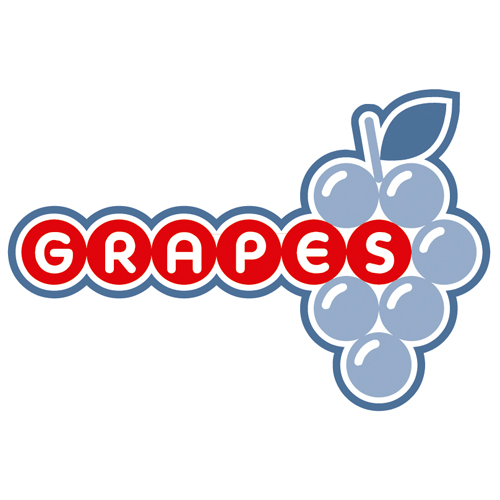 Download vector logo grapes Free