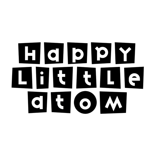 Download vector logo happy little atom EPS Free