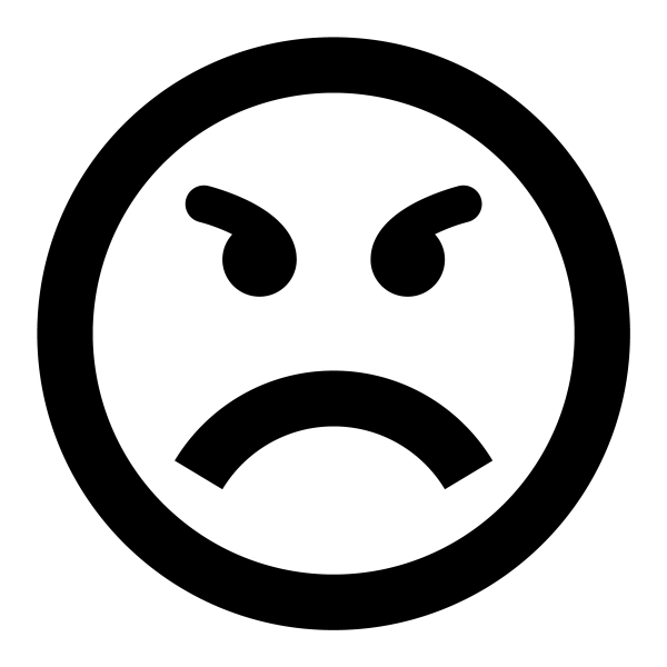 Icono Angry en formato vectorial