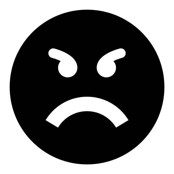 Icono Angry en formato vectorial