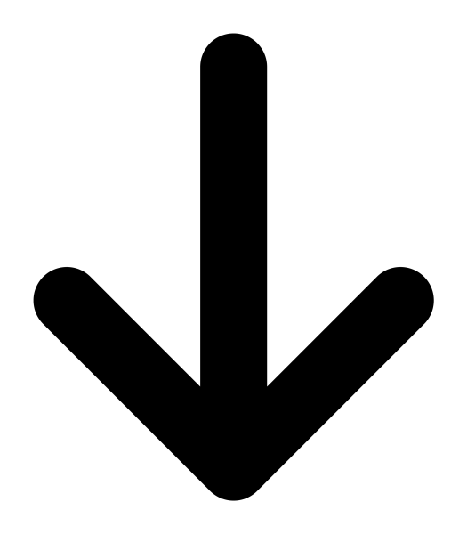 Icon Arrow Down in PNG HD, high quality
