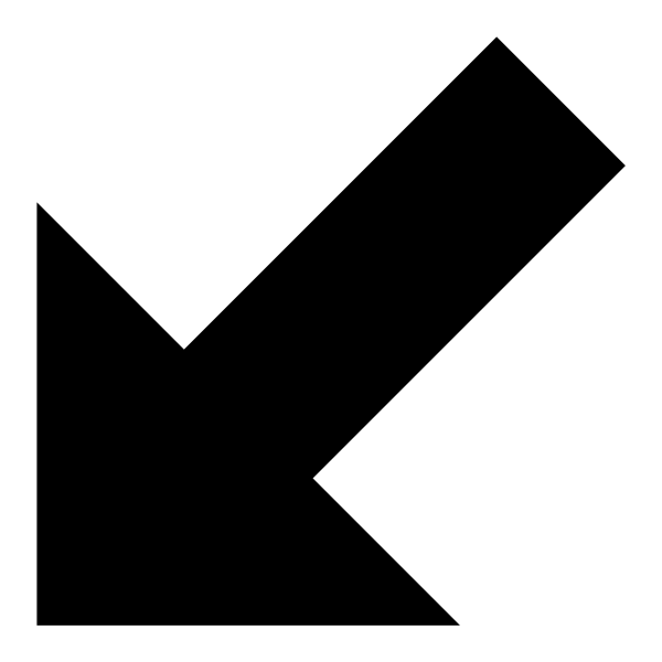 Icon Arrow Down Left in PNG HD, high quality