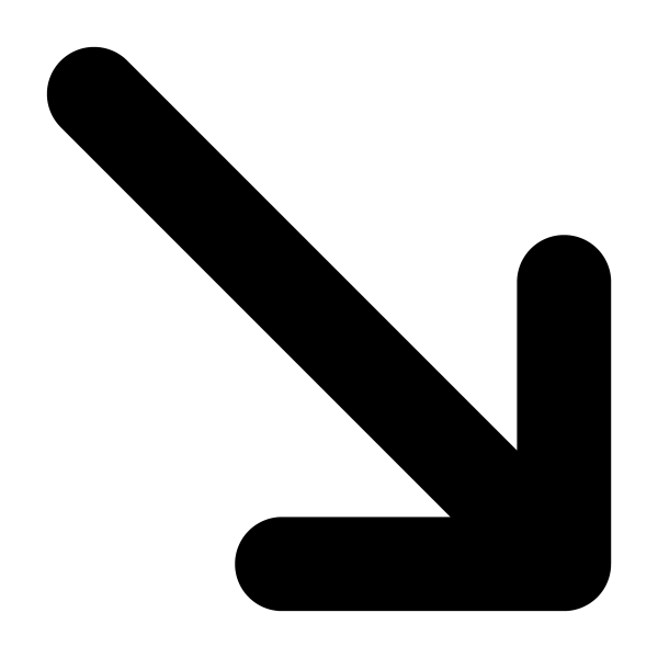 Icon Arrow Down Right in PNG HD, high quality