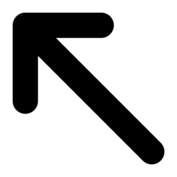 Icon Arrow Up Left in PNG HD, high quality