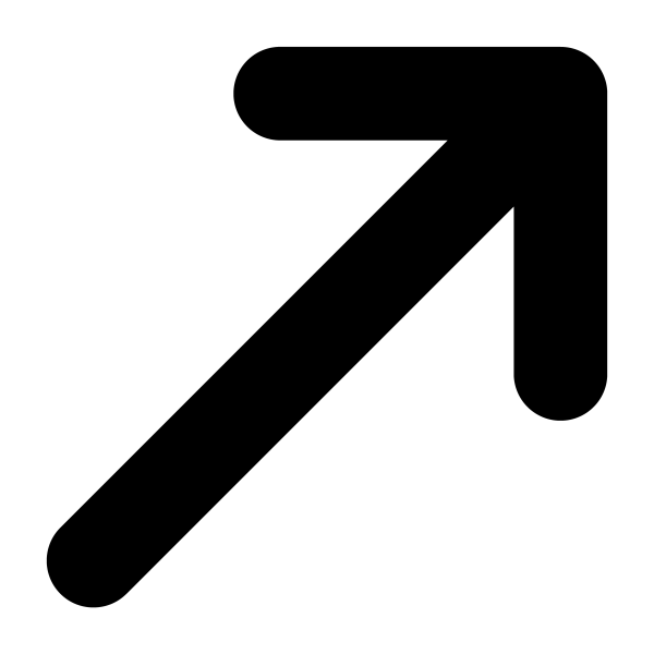 Icon Arrow Up Right in PNG HD, high quality