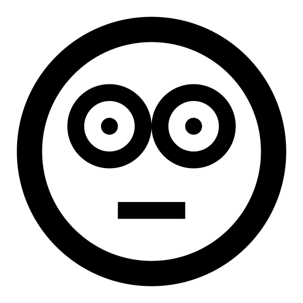 Baffled Icon in vector format