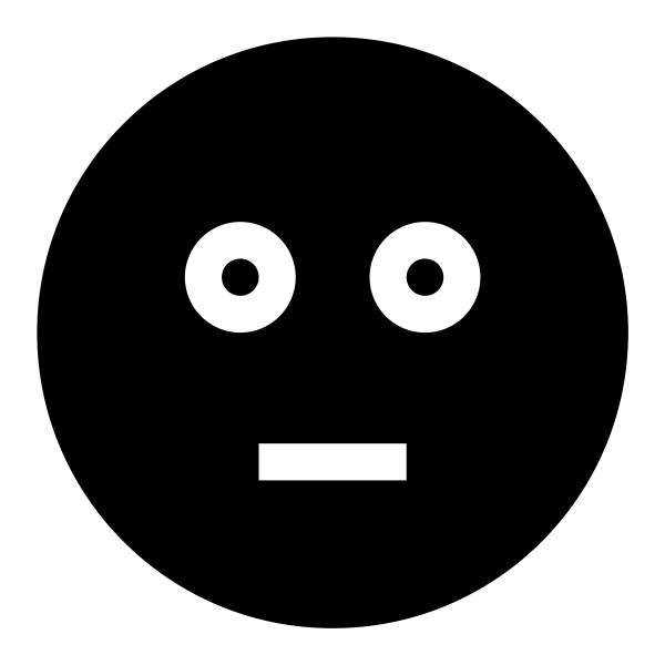 Icono Baffled en formato vectorial