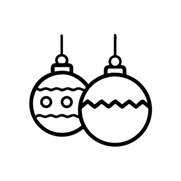 Icono Bolas De Navidad en PNG HD, alta calidad