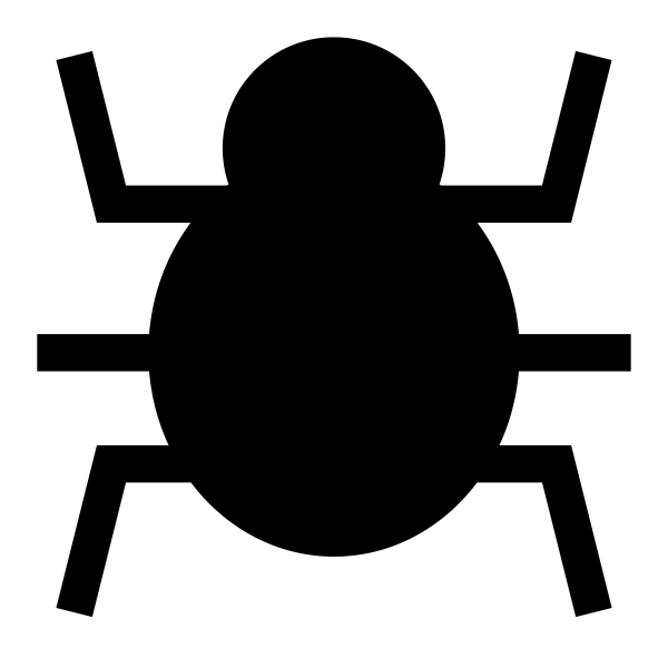 Icono Bug en formato vectorial