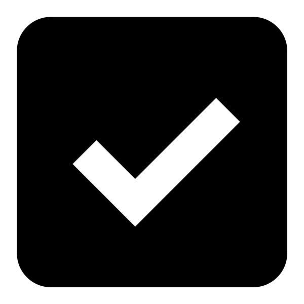 Checkbox Checked Icon in vector format