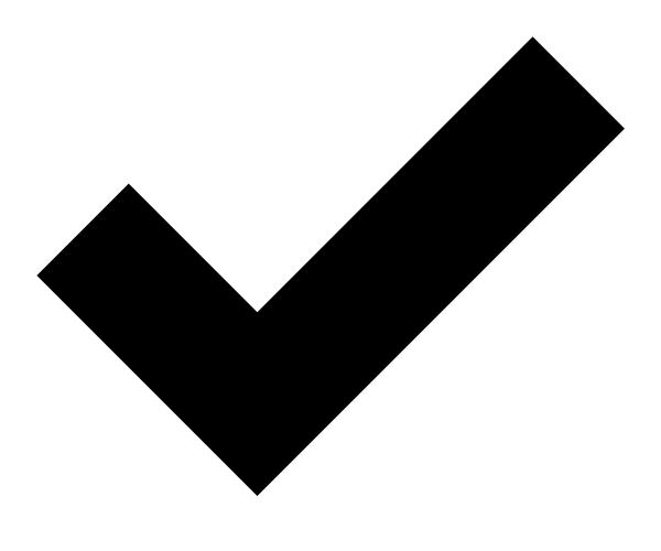Icono Checkmark en formato vectorial
