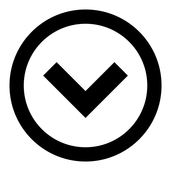 Icon Circle Down in PNG HD, high quality