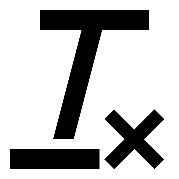 Icono Clear Formatting en formato vectorial