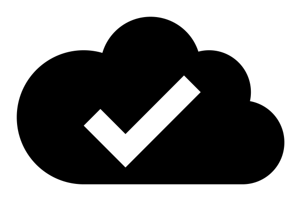 Icono Cloud Check en PNG HD, alta calidad