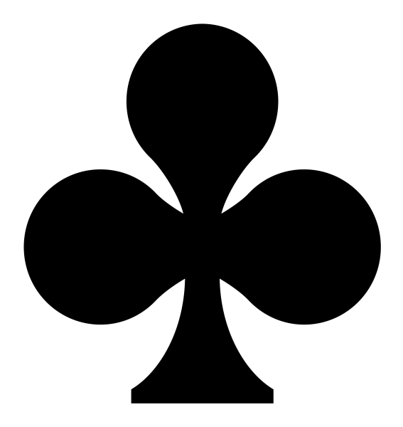 Clubs Icon in vector format