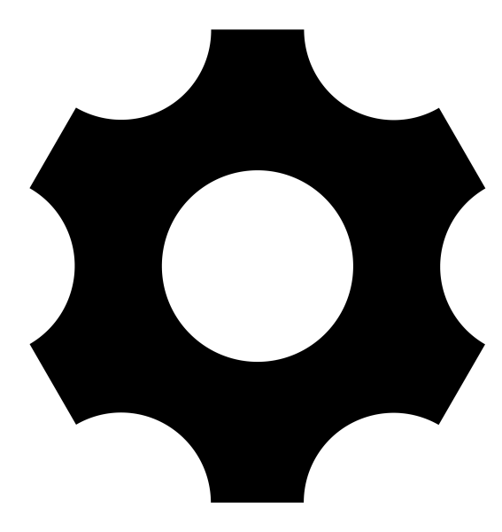 Icono Cog en formato vectorial