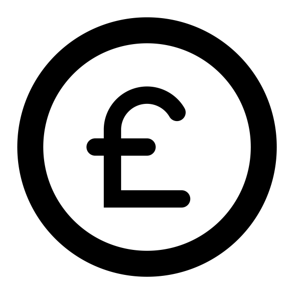 Icono Coin Pound en PNG HD, alta calidad