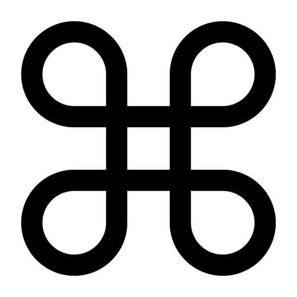 Command Icon in vector format