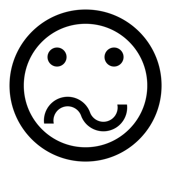Confused Icon in vector format