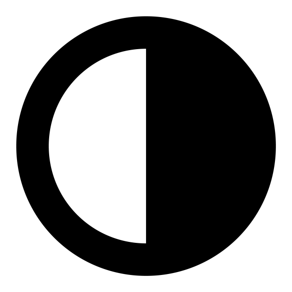 Contrast Icon in vector format