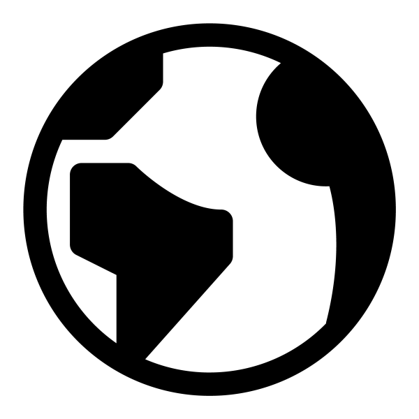 Icono Earth en formato vectorial