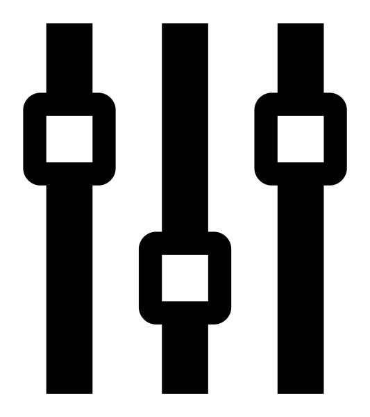 Icon Equalizer in PNG HD, high quality