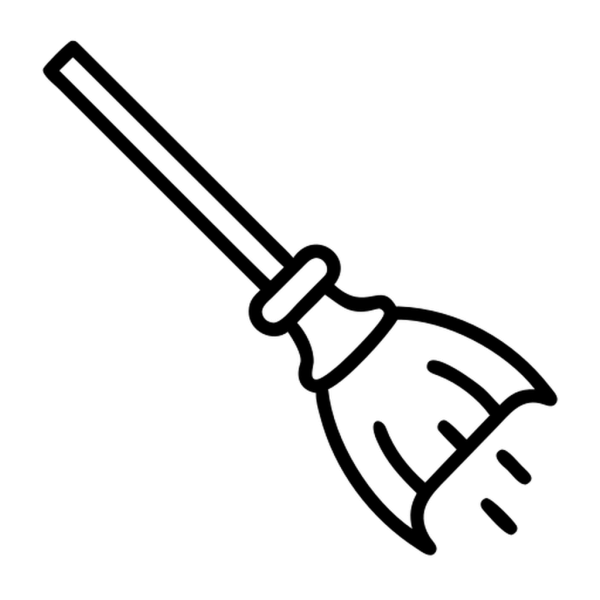 Icono Escoba Voladora en formato vectorial