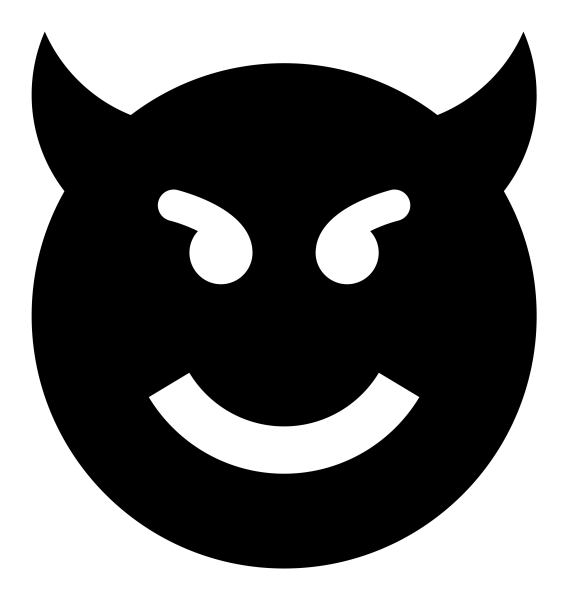 Icono Evil en formato vectorial
