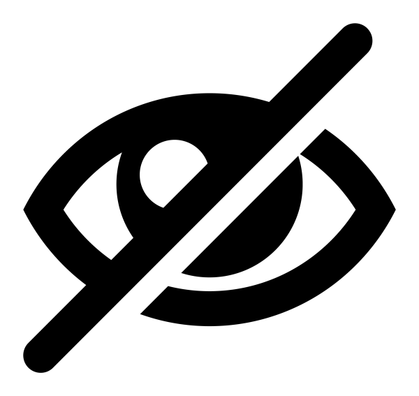Icono Eye Blocked en formato vectorial
