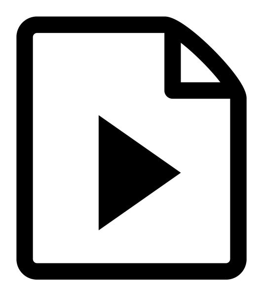 Icono File Play en PNG HD, alta calidad