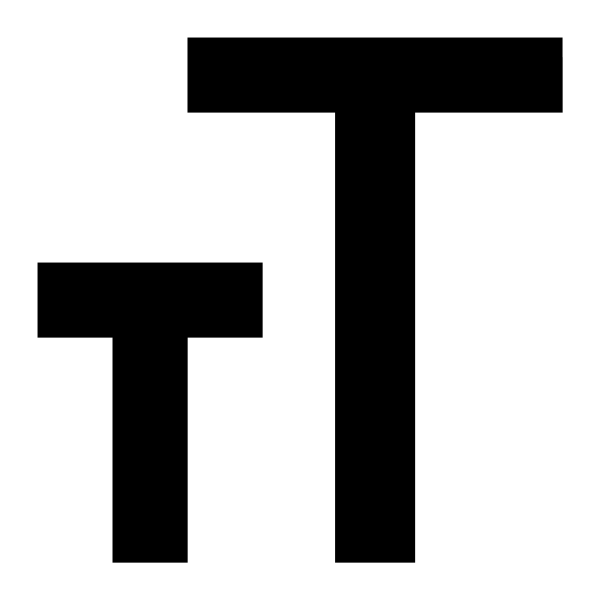 Icono Font Size en formato vectorial