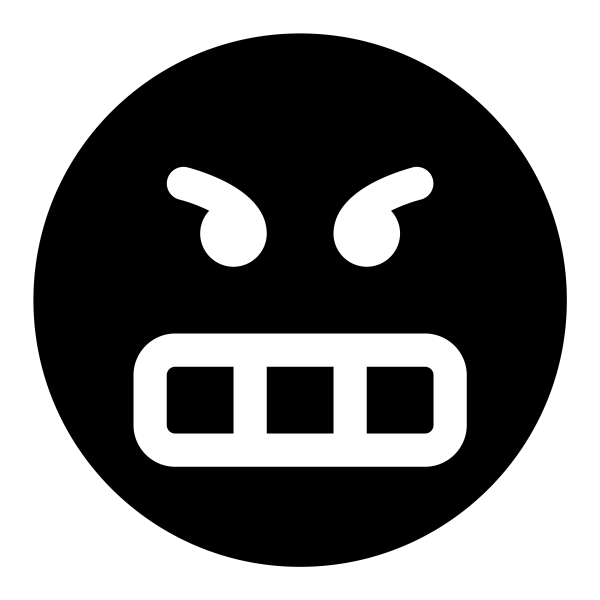 Frustrated Icon in vector format