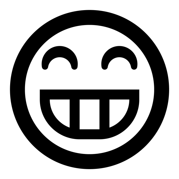 Icono Grin en PNG HD, alta calidad