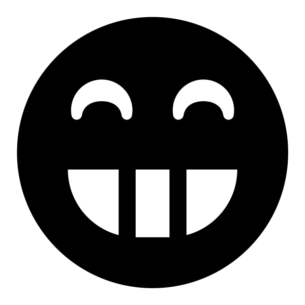 Icono Grin en formato vectorial